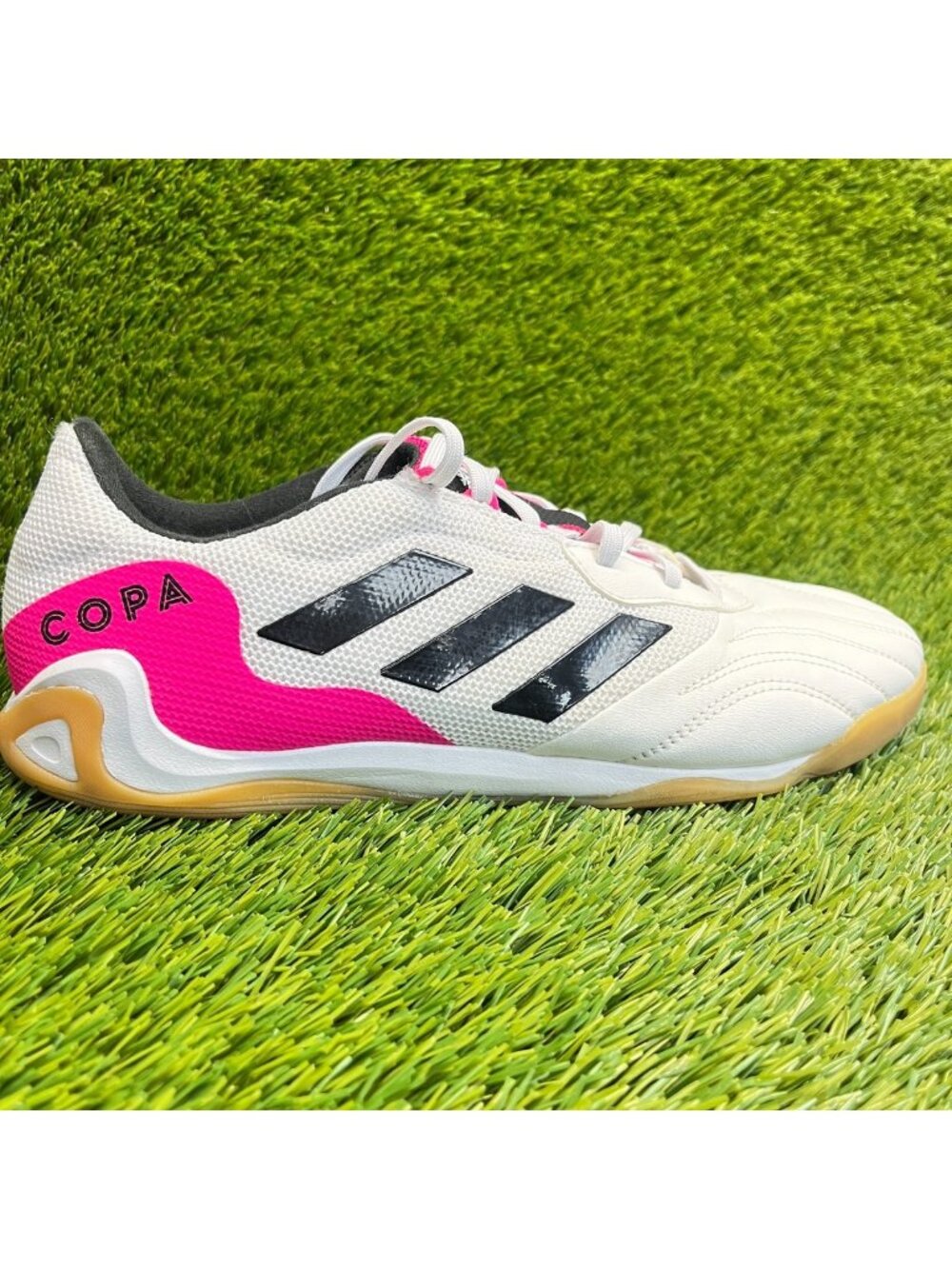 Adidas Copa Sense.3 Mens Size 10 White Black Indoor Running Spikeless Golf Shoes